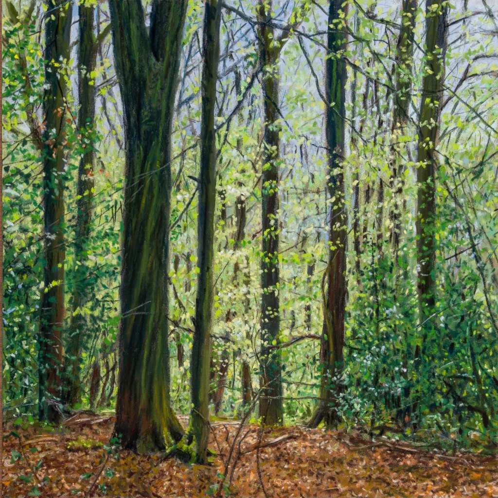 Painting of woodland