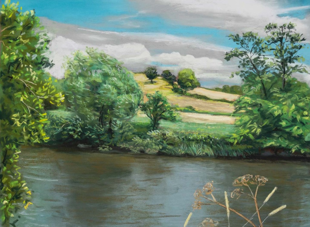 Painting of a river scene